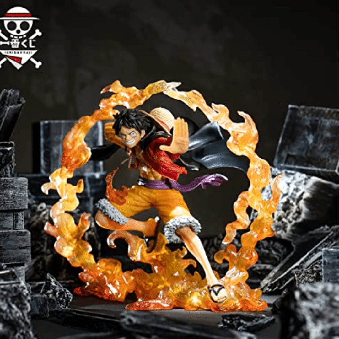 One Piece – Figurine Luffy Mugiwara style attaque fluide Wano